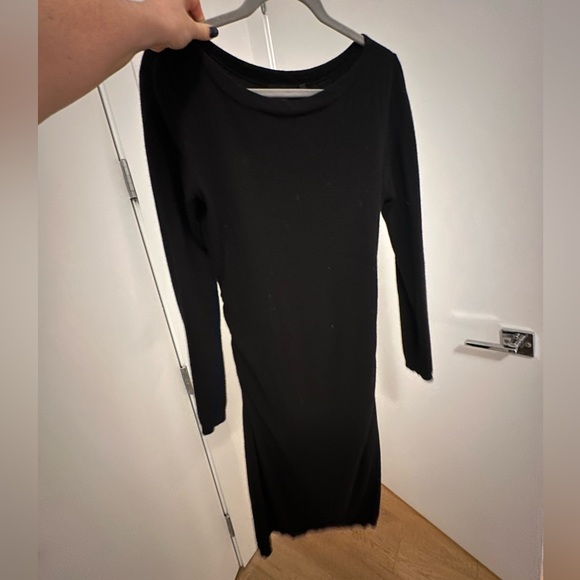 Theory Cashmere Dress (Black/Medium) - Picture 7 of 8